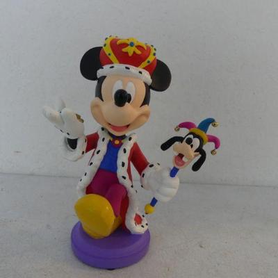 Vintage 2003 Limited Edition Disney World Animal Kingdom Party Gras King Mickey Bobble Head by Randy Noble