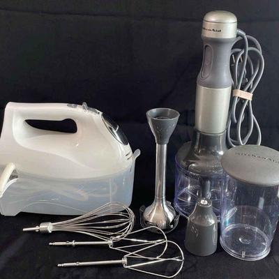 Kitchen Aid Immersion Blender System * Hamilton Beach Hand Mixer
