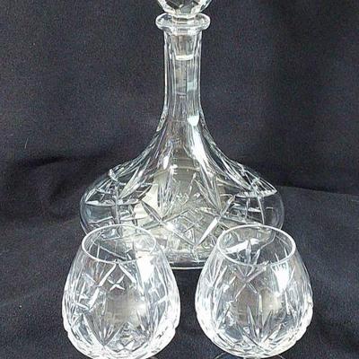 Sambora Crystal Decanter & Brandy Snifters

