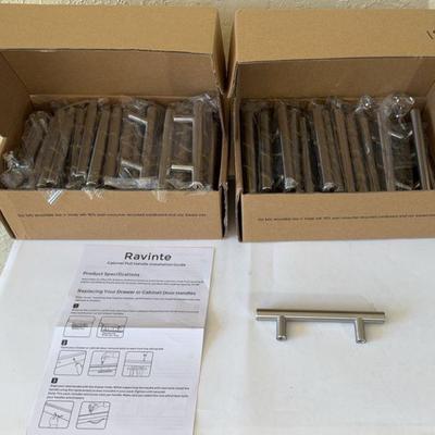 Ravinet Cabinet Pull Handles * 30 New Handles With Hardware
