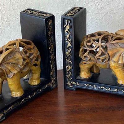 Elephant Bookends

