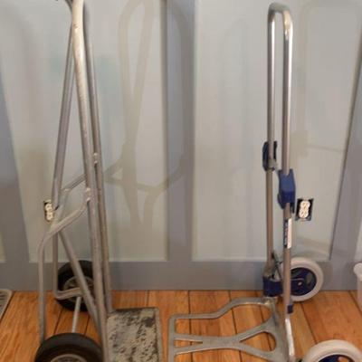 2 Hand Trucks * Dollies * 1 Collapses For Easy Storage
