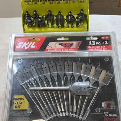 Spade bits plus router bits