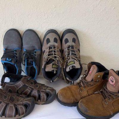 4 Pairs Of Gently Used Men’s Size 9 Shoes * Denali * Coleman * Air Walk * Khombu
