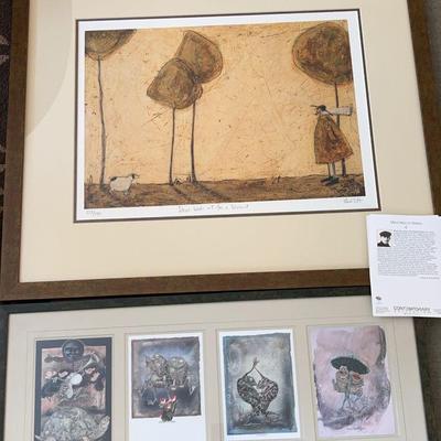 2 Framed “ Fun” Animal Prints * Sam Toft * John Morgan * Dogs & Frogs
