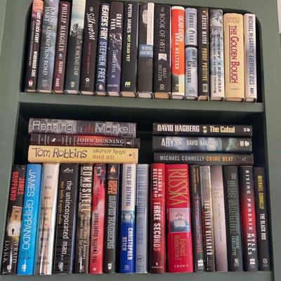 38 Hardback Books * Connelly, Hagberg, Frey * Abyss, Crime Beat

