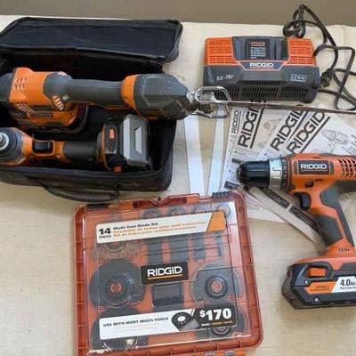 Ridgid 18V Cordless Drills
Charger