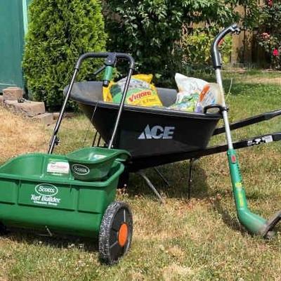 Wheelbarrow Trimmer Spreader