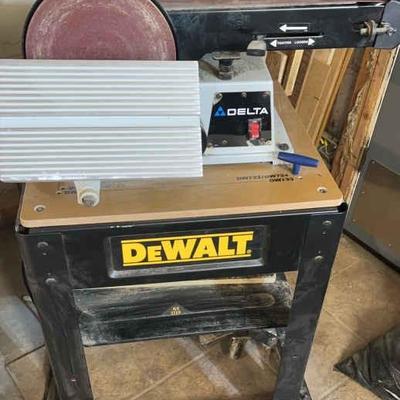 Delta 6” Belt & 9” Disc Sander with Dewalts Table For DW733,4,5