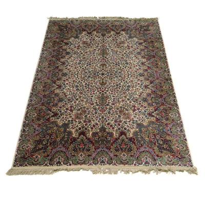 VINTAGE KARASTAN FLORAL KIRMAN CARPET | Design no. 742. - l. 12 x w. 8.8 in


