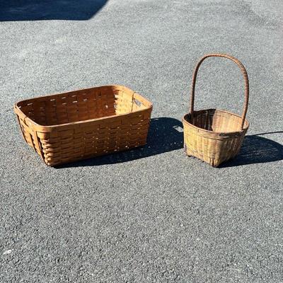 TWO BASKETS | l. 28 x w. 18-3/4 x h. 10 in

