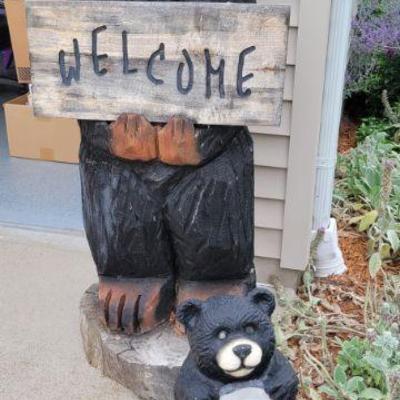 Carved Wood Bear