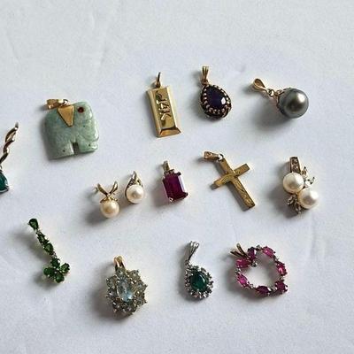 Various Gold Charms / Pendants