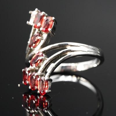 Garnet Multi Stone Ring 