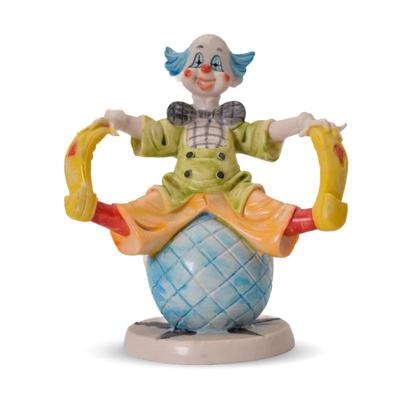 Fontanini Depose Italy Clown Sitting On A Ball Figurine