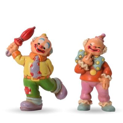 Pair Of Vintage Enesco Smile Clown Figurines