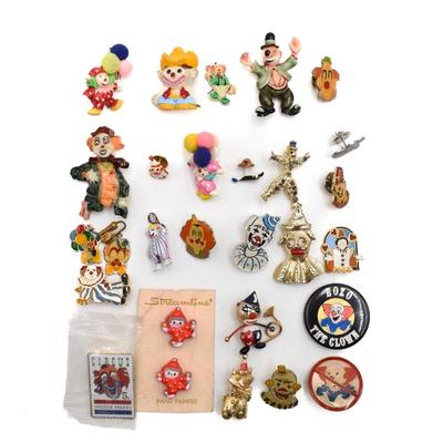 Lot 8C   1 Bid(s)
Lot Of Assorted Clown Themed Collectible Pins