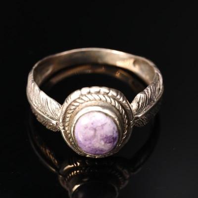 925 Sterling Silver & Tiffany Stone Ring