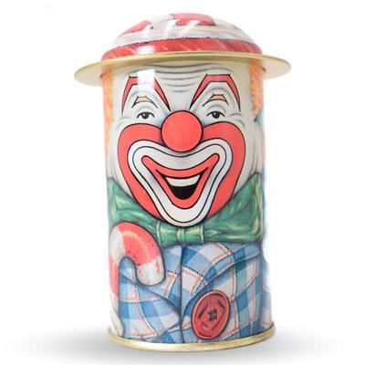 Vintage Daher The Tin Box Company Figural Clown Cap - Tin