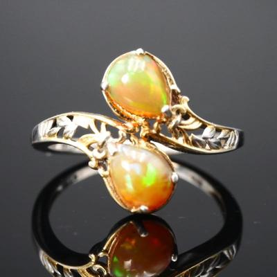 925 Sterling Silver & Enhanced Opal Ring