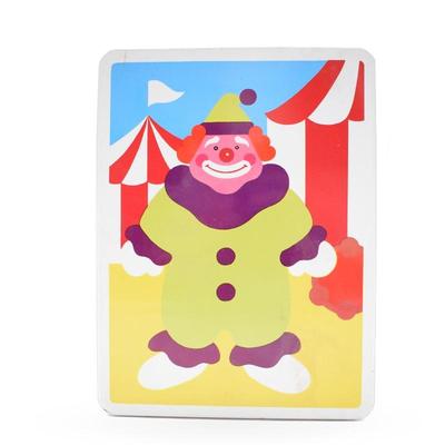 Colorful Circus Clown Litho Tin