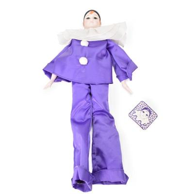 Russ Berrie And Company Fine Bone China Pierrot Clown Doll #1652