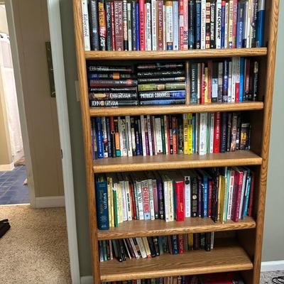 Bookcases full of books throughout the house