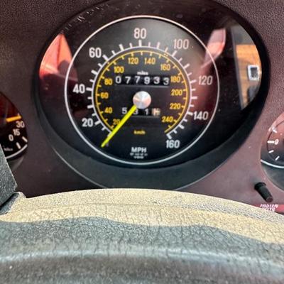 1978 Mercedes convertible only 78k miles!