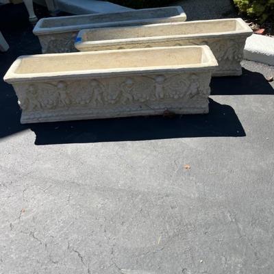 CHERUB OBLONG PLANTERS