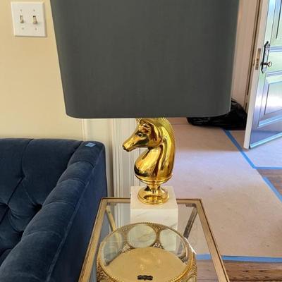 GOLD/MARBLE LAMP(2)
