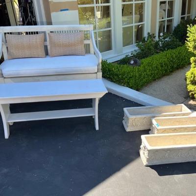 GARDEN BENCH & TABLE