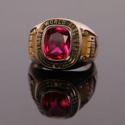 14K Gold & Ruby TWA Pilot's Retirements Ring