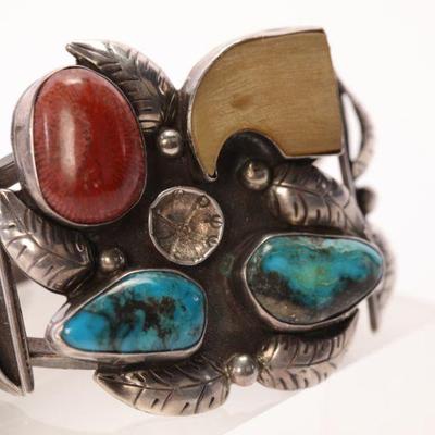 Native American sterling silver cuff bracelet
