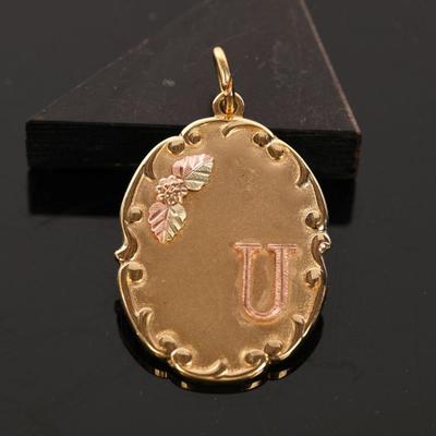 Black Hills gold pendant