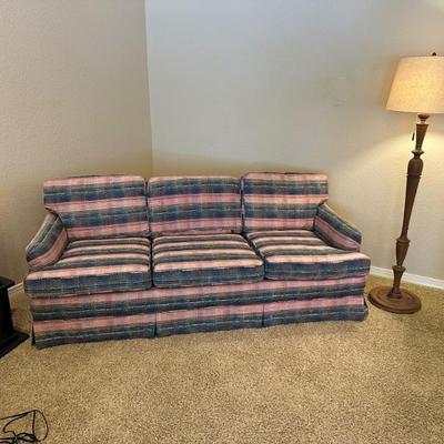 Vintage sofa with fabulous fabric