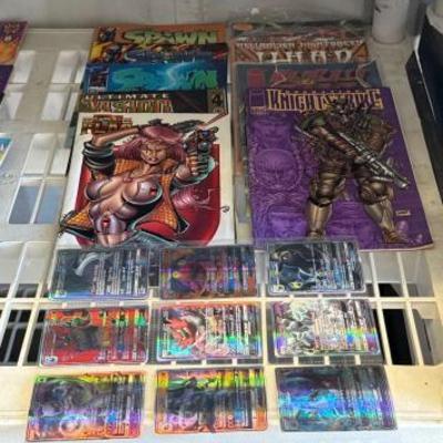 #5644 • (9) Comic Books and (9) Pokémon Shiny Cards
