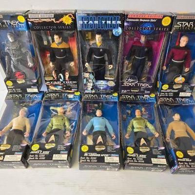 #8204 • (10) Playmates Star Trek Action Figures
