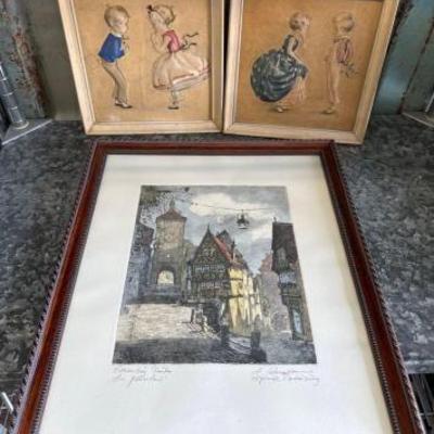 #3922 • (3) Framed Wall Arts
