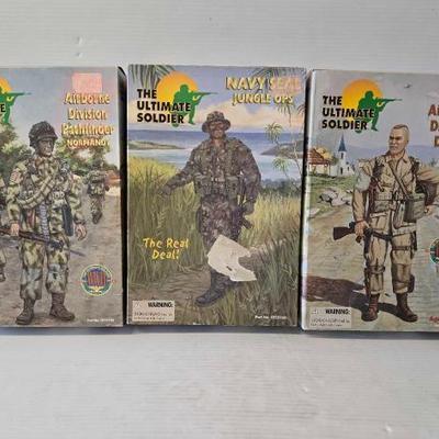 #8214 • (3) The Ultimate Soldier Action Figures

