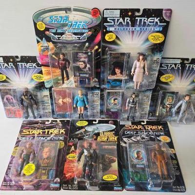 #8220 • (9) Playmates Star Trek Action Figures
