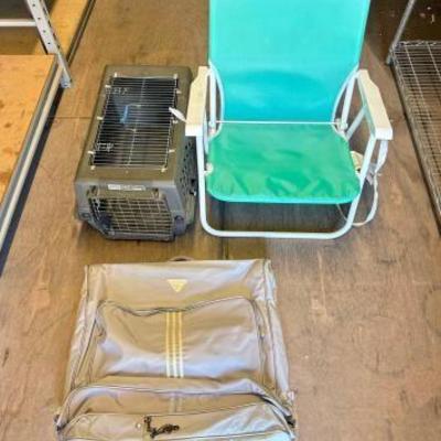 #3004 • Pet Carrier, Outdoor Folding Chair & Garment Bag
