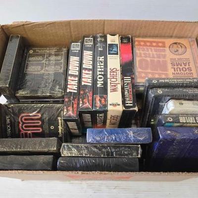 #8632 • DVDs, VHS Tapes, 8 Tracks, and CDs
