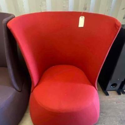 #4500 • Patricia Urquiola For B&amp;B Italia Red Fat Chair
