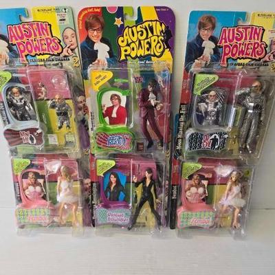 #8196 • (6) McFarlane Toys Austin Powers Action Figures
