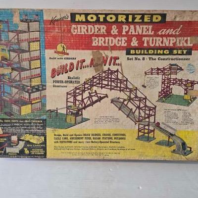 #8170 • Kenner's Motorized Girder & Panel and Bridge & Turnpike Building Set
