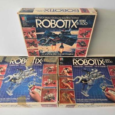 #8126 • (3) Milton Bradley Robotix Toys
