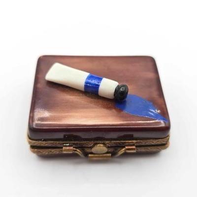 #1918 • Paint Box Limoges Trinket Box
