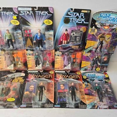 #8240 • (12) Playmates Star Trek Action Figures
