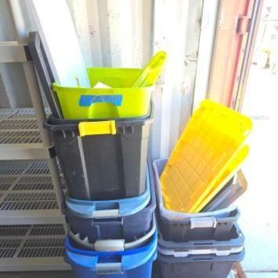 #4999 • (14) Tubs/Totes with Lids

