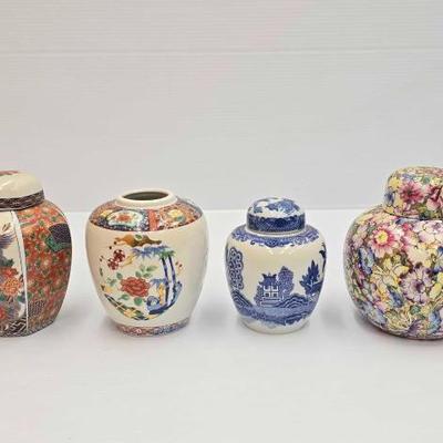 #1848 • (4) Japanese & Chinese Ginger Jars
